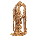 Brass Tirupati Balaji Statue with Hanging Mala | 17" Sacred Masterpiece | 8.5kg Temple Grade Art | Framed Divine Murti | Jaipurio